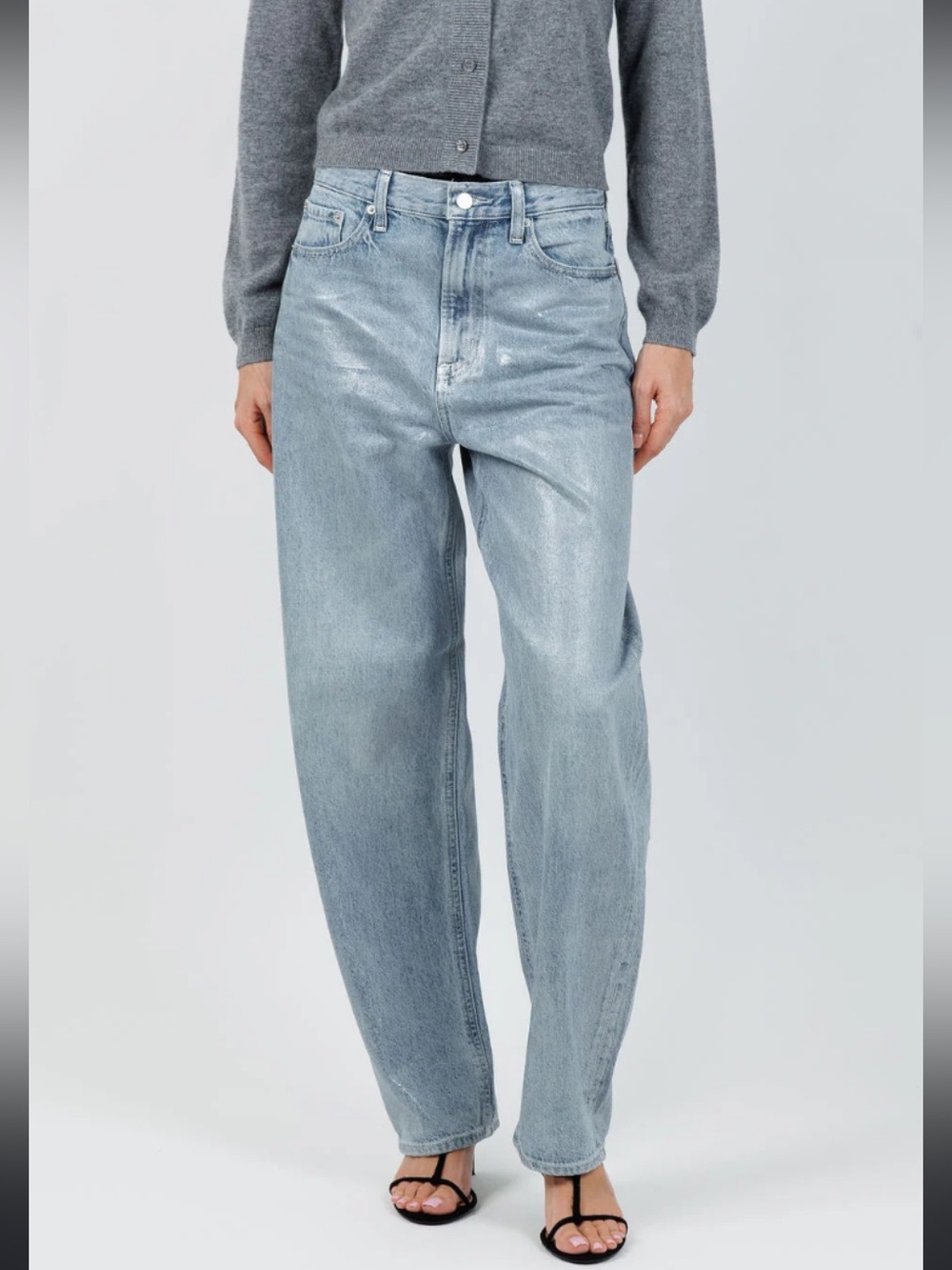 Pistola Wes High Rise Barrel Leg Jeans Spellbound Wash Size 28